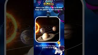 What Force Keeps Planets in Orbit Around the Sun  Space Quiz 32 shorts spacequiz quiz [upl. by Julianne479]