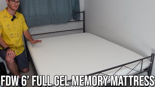 FDW 6 inch Gel Memory Foam Mattress [upl. by Yruoc]