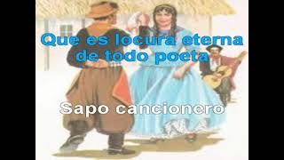 sapo cancionero karaoke mp4 [upl. by Zobe]