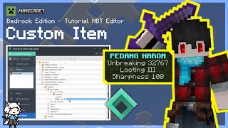 Tutorial Custom NBT Item Minecraft Bedrock Edition [upl. by Coyle712]