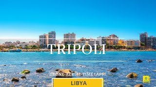 Tripoli Libya Drone Aerial View and Time Lapse Video  20202021 [upl. by Anele686]