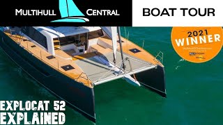 2021 Multihull of the Year Explocat 52 Explained BOAT TOUR [upl. by Helfand430]