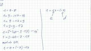 Mathematik für Informatik Studenten 60  RSA  Beispiel [upl. by Ataner838]