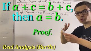 Proving the cancellation law of addition for real numbers ILIEKMATHPHYSICS [upl. by Kin]