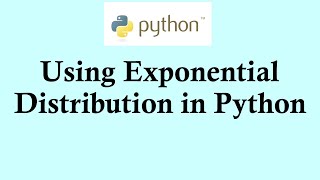 Statistics using Python programming  Using exponential distribution in Python [upl. by Asalocin]