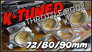 KTUNED THROTTLE BODY LINEUP K20 K24 RSX [upl. by Chesnut]