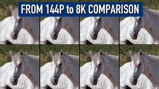 From 144P to 8K Every Resolution Compared [upl. by Wilkens]