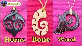 This video also shows the amazing carvings made of horns bones and woodnecklace art [upl. by Persse]