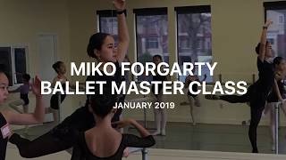 Miko Fogarty teaches Ballet in 2019 San Jose Dance International [upl. by Sito]