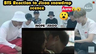 BTS Reaction to Jisoo and Jung hae yungroo limsoo ho drinking coffee and kissing scen ARMYMADE [upl. by Enobe807]