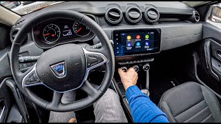 NEW Dacia Duster Prestige 2022 10 TC 100 HP POV Test Drive 1048 Joe Black [upl. by Enerual]