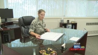 First female promoted to command chief at 122nd [upl. by Oberg]