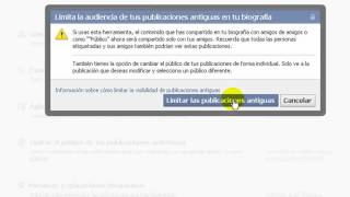 Cómo limitar la visibilidad de las publicaciones anterioresflv [upl. by Eddana]