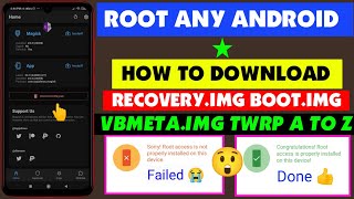 How To Root Android Mobile Phone  Recoveryimg Bootimg Vbmeta Twrp A To Z Collect Magisk App Root [upl. by Domingo239]