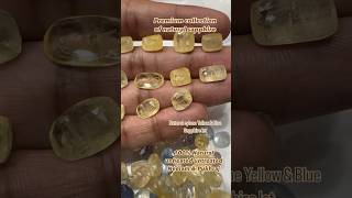 NATURAL YELLOW AND BLUE SAPPHIRE gemology gemologist gemstone gemstones ytshorts youtubeshorts [upl. by Aynotel]