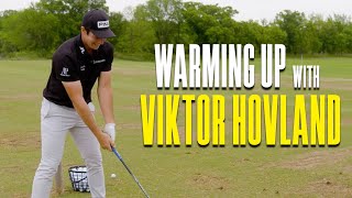 Warming Up With Viktor Hovland [upl. by Neimad]