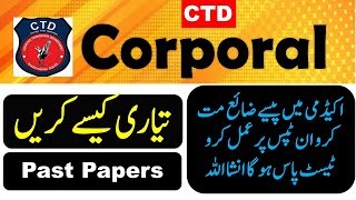 PPSC CTD Corporal Test Preparation Tips amp Tricks  PDF Books  Past Papers  Syllabus [upl. by Garratt297]