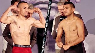 GALLO ESTRADA amp CHOCOLATITO GONZALEZ BOTH RIPPED amp READY TO GO FOR REMATCH FULL WEIGH IN VIDEO [upl. by Alimat245]