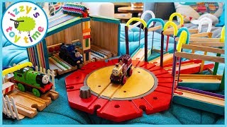 DIY TRAIN SHEDS Learning and DIY Crafts with Thomas and Friends Toy Trains [upl. by Esor]