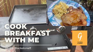 Cook Breakfast with me on the Blackstone [upl. by Ghiselin]