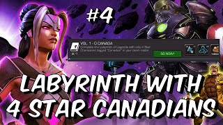 O Canada  Carina Challenge 4  4 Star Canadian Labyrinth of Legends  Marvel Contest of Champions [upl. by Chloe]