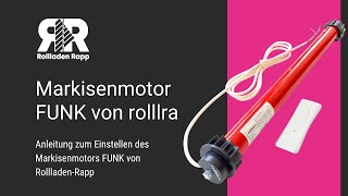 Montagevideo  Markisenmotor mit FUNK inklusive Handsender  EUVersand ✓ [upl. by Diva]