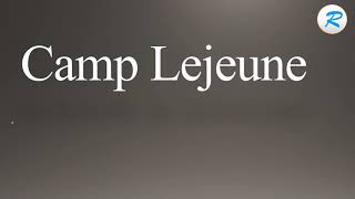 How to pronounce Camp Lejeune [upl. by Aeynod]