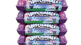 Hatchimals CollEGGtibles Season 4 One Dozen Packs Surprise Egg Unboxing Toy Review [upl. by Dahij]