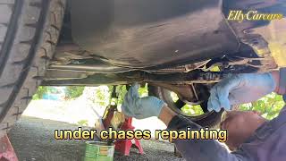 Repaint under chassis  car wheel cleaning [upl. by Arekat]