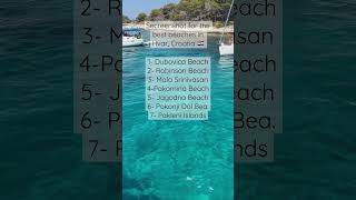 Hvar Best Beaches hvar bestbeaches croatia [upl. by Brear]