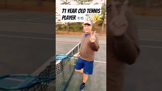 71 year old Tennis Player Bageled Magic Merlin 110 😮🎾 tennis 1v1 [upl. by Adiazteb]