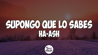 Supongo Que Lo Sabes Letra  HAASH [upl. by Correy]