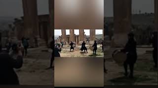 Dabke  Templo de Júpiter Baalbek  Libano dabke dance [upl. by Ennaillij967]