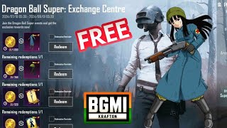 FREE VEGITO VOICE PACK amp BULMA VOICE PACK AND MAI OUTFIT IN BGMI dragonball bgmievents bgmi [upl. by Verne]