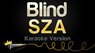 SZA  Blind Karaoke Version [upl. by Natsyrk]