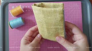 布手作皮夾 handmade fabric craft [upl. by Ocsicnarf998]