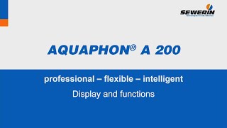 AQUAPHON® A 200 water leak detector  The display and functions [upl. by Lleunamme250]