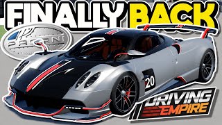 The CRATE PAGANI Car is FINALLY BACK amp A LIMITED PAGANI TOMORROW  Driving Empire Update [upl. by Sosthena]