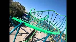 KRAKEN FIRST ROW POV ONRIDE SEAWORLD ORLANDO FEV 2024 [upl. by Aleihs]