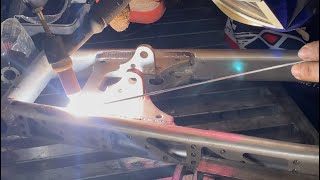 Swing arm reweld [upl. by Ynelram]