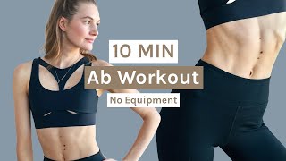 10 MIN AB WORKOUT  No Equipment  Sanne Vloet [upl. by Mattias]