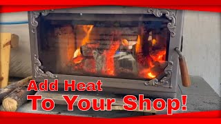 Level Up Your Shop A Winter Game Changer Wood Burning Stove Installation [upl. by Miahc]