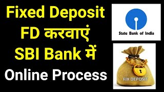 How to open FD in SBI Bank Online through Net Banking  SBI Bank Fixed Deposit online process [upl. by Wilmer]