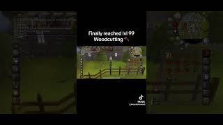 OSRS Reaching Level 99 Woodcutting [upl. by Arraek]