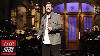 SNL Rewind Adam Sandlers Hosting Debut and quotFamily Reunionquot Tribute to Chris Farley  THR News [upl. by Kress500]