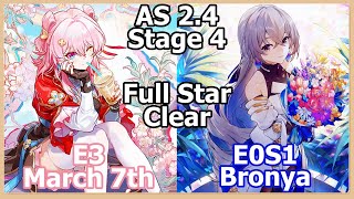 Apocalyptic Shadow 4 E3 March 7th amp E0S1 Bronya Full Star Clear 24 Dominated Evils XianzhouDuel [upl. by Aneala]