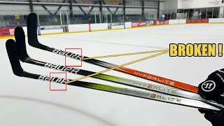 Refurbished vs retail Hyperlite 2 test  How does a repaired hockey stick feels amp performs [upl. by Hayilaa]