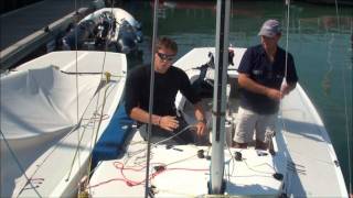 Etchells How to guide Part 2 0 spinaker hoist [upl. by Ahsin]