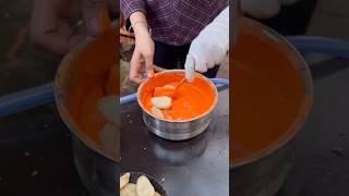 ⚡⚡ Fried Momos Making Process⚡⚡ shorts telugufoodie esangathulu streetfood foodie omelette [upl. by Auvil102]