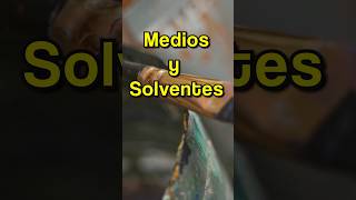 Los medios y solventes en el Óleo 🎨 shortvideo arte pinturaoleo [upl. by Aynodal]